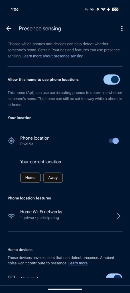 aggiornamentoGoogleHome_configuratorePresenzawifi