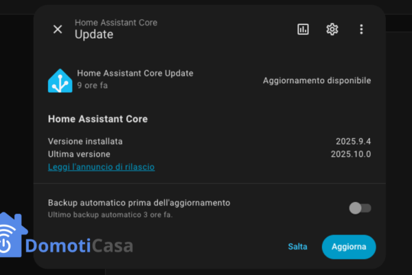 Home Assistant 2025.10: Undo, Redo e Intelligenza Artificiale per Immagini Home Assistant 2025.10 Undo, Redo e Intelligenza Artificiale per Immagini
