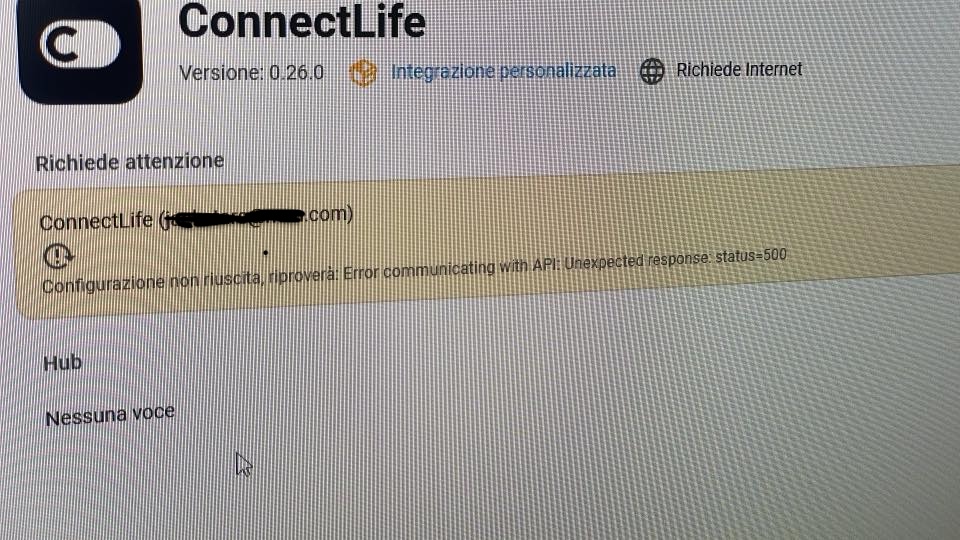 down cloudflare integrazione connectlife - fix