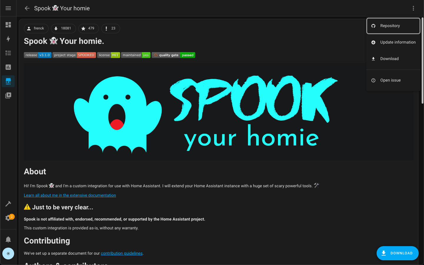 spook home assistant