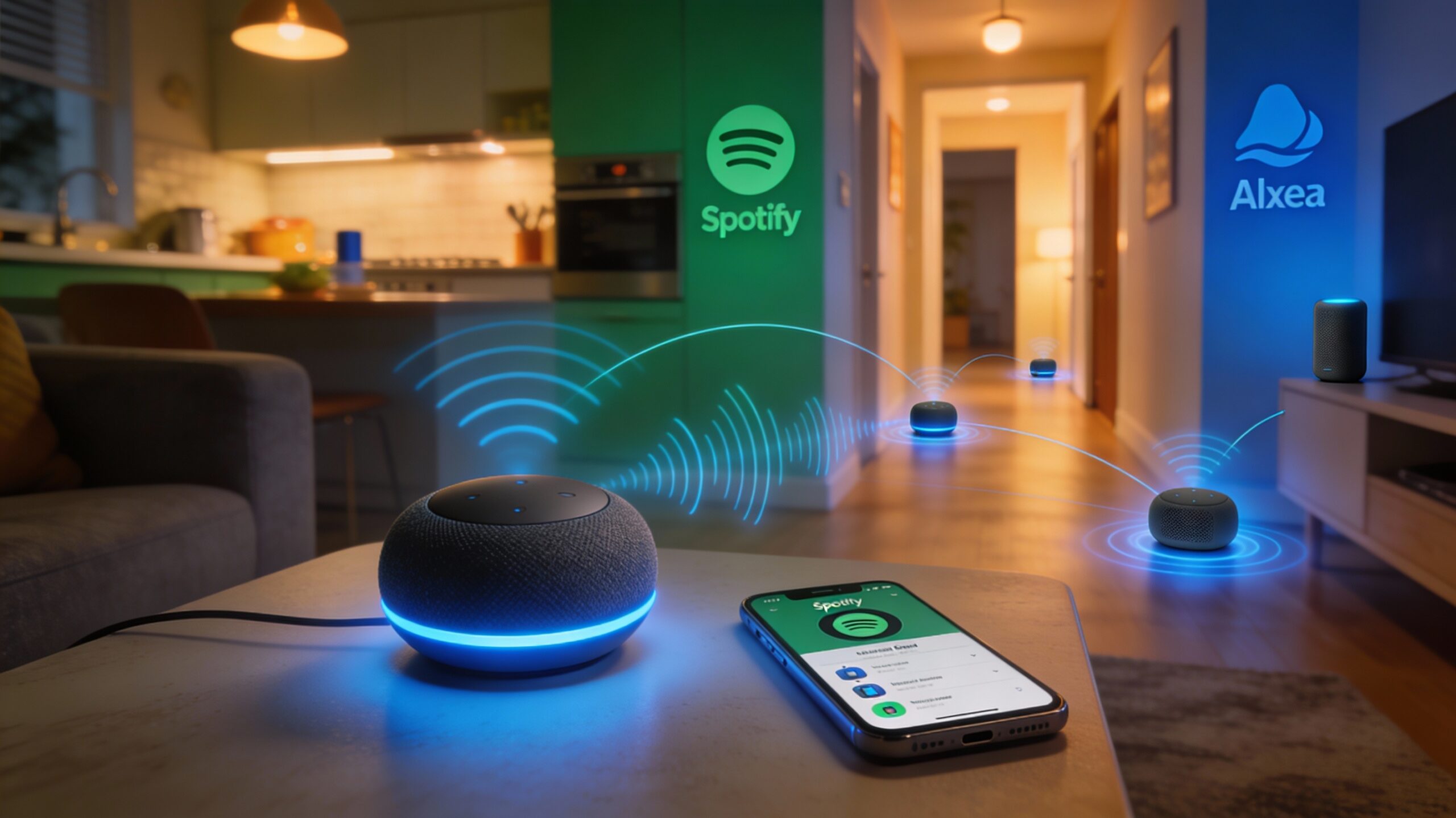 Guida audio multi-room Alexa e Spotify
