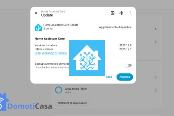 Home Assistant 2025.12.1 patch di manutenzione per chiudere l'anno in sicurezza