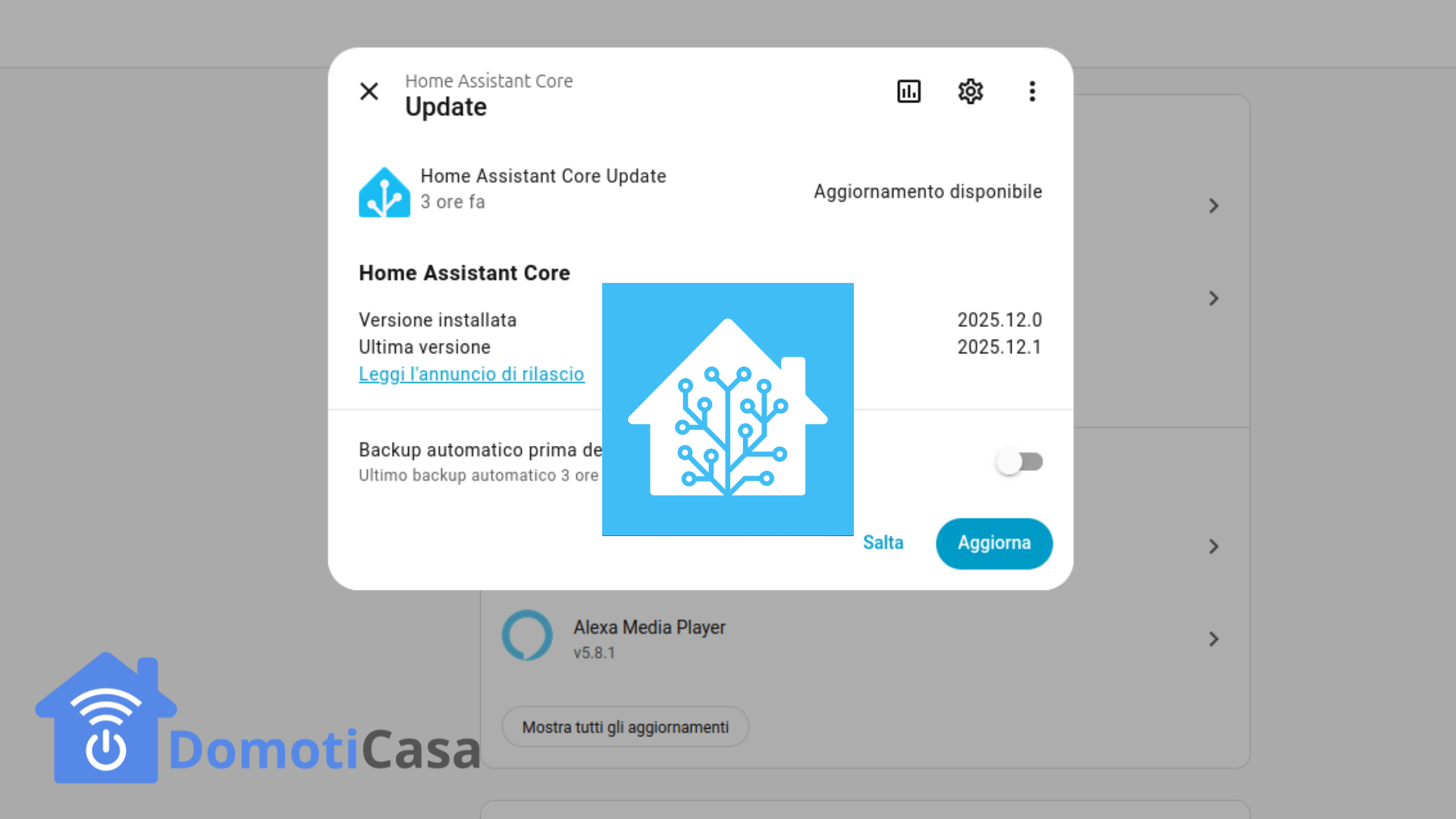 Home Assistant 2025.12.1 patch di manutenzione per chiudere l'anno in sicurezza