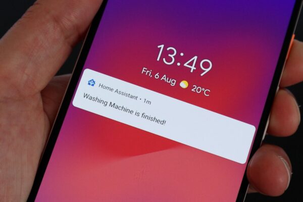 Notifica fine ciclo lavatrice con Home Assistant