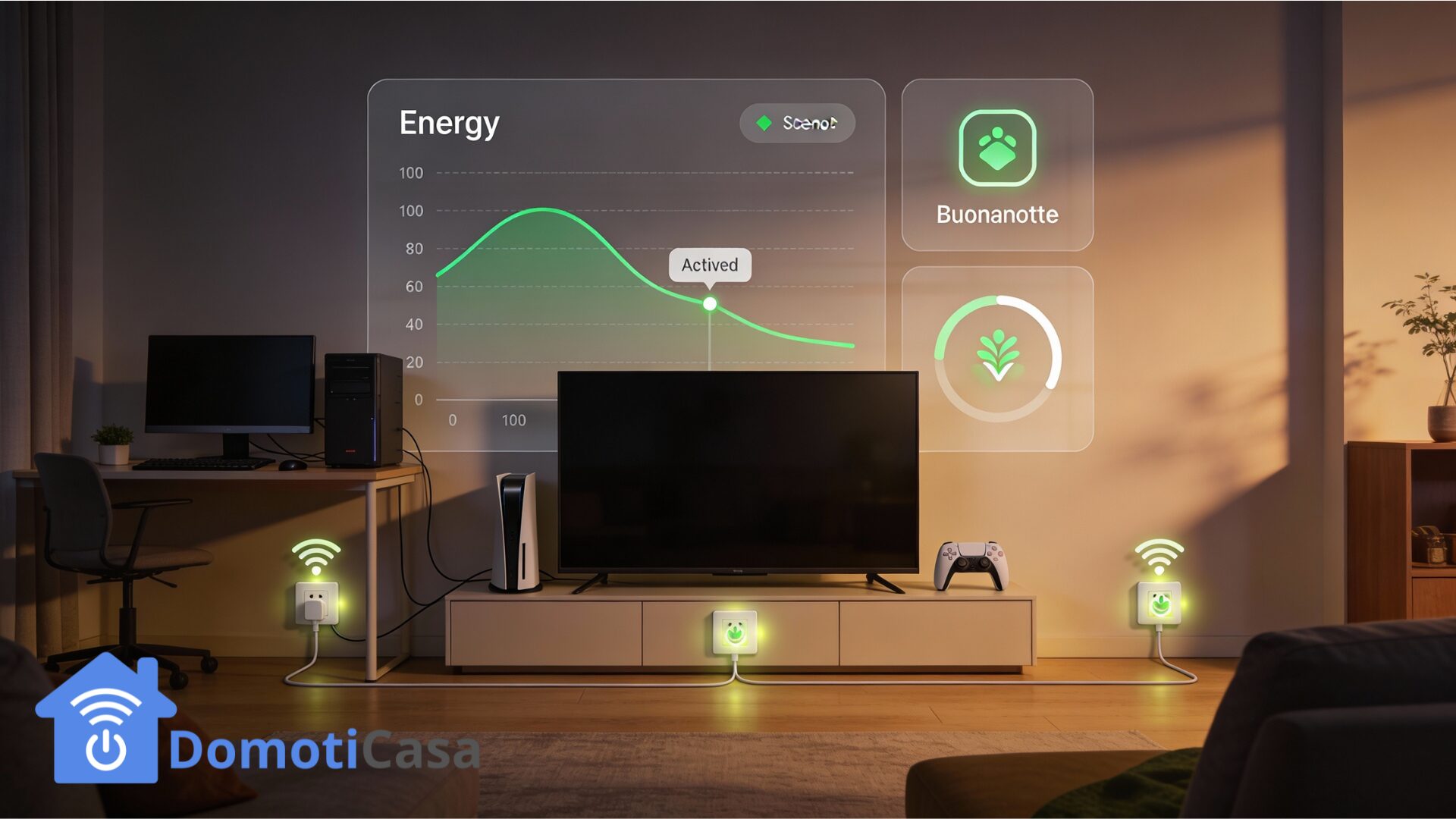 automazione energia spegnimento automatico standby