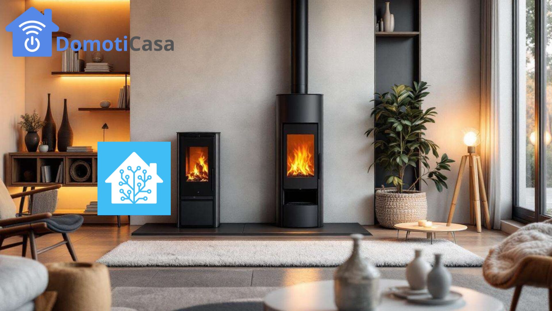 Controllo stufa pellet su Home Assistant con temperatura esterna, meteo forecast, geofencing e scheduling settimanale
